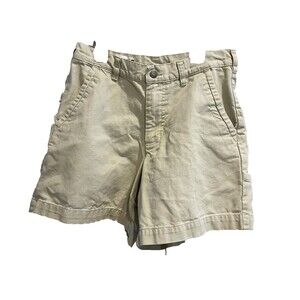 Patagonia Men Beige Stand Up Shorts Size 30 VTG Canvas Organic Cotton Casual Zip